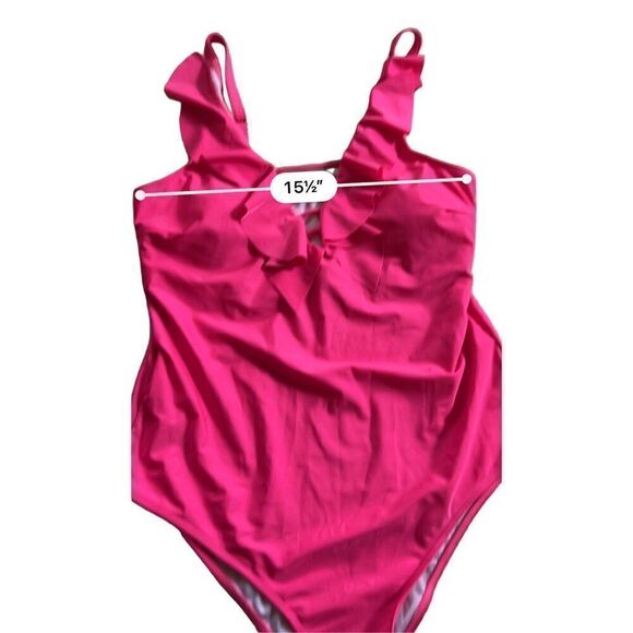 Secret-Slim Flutter-Sleeve Plus-Size One-Piece Swimsuit 2XL - Picture 3 of 5